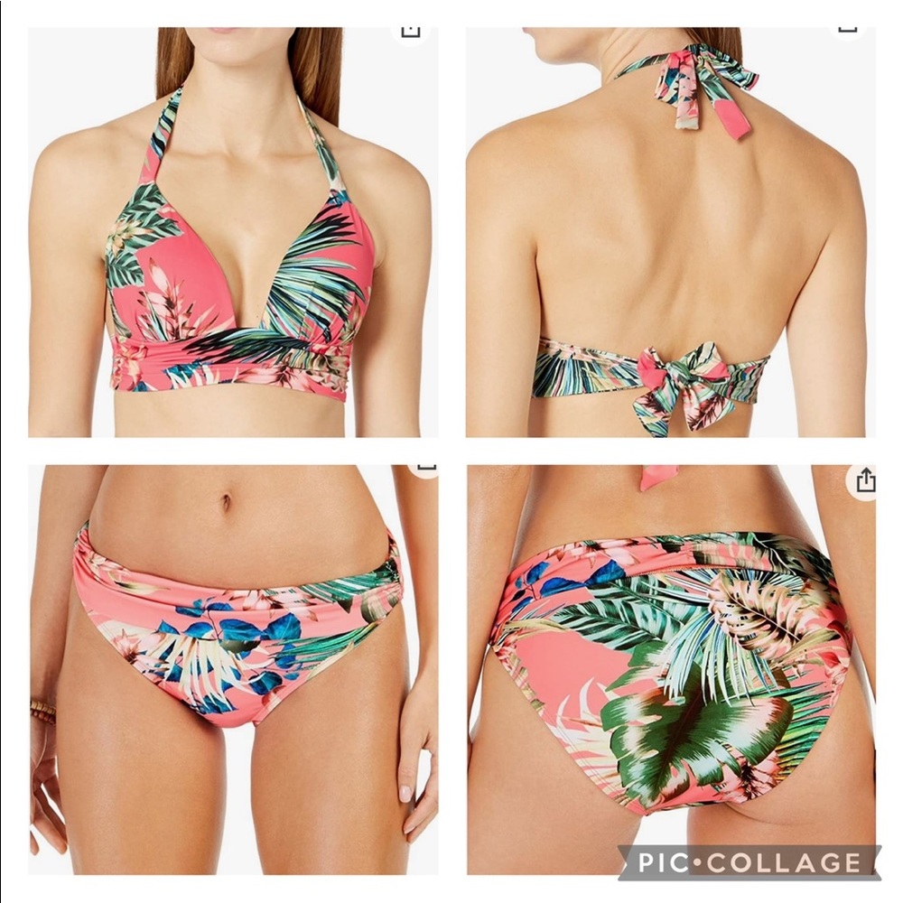 La Blanca Tropical Halter Bikini Set 2